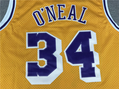 Shaquille O'Neal #34 Los Angeles Lakers 1996-97 Throwback Jersey
