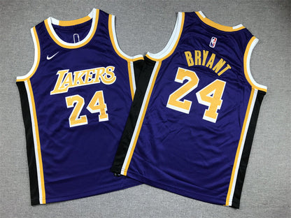 Youth Kobe Bryant Los Angeles Lakers #24  Embroidered  Jersey