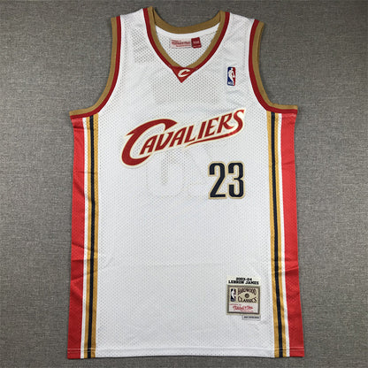 Cleveland Cavaliers LeBron James #23 Throwback - Embroidered Jersey