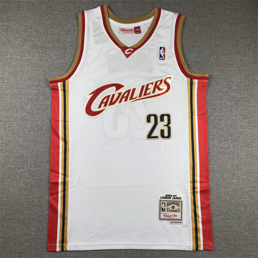 Cleveland Cavaliers LeBron James #23 Throwback - Embroidered Jersey