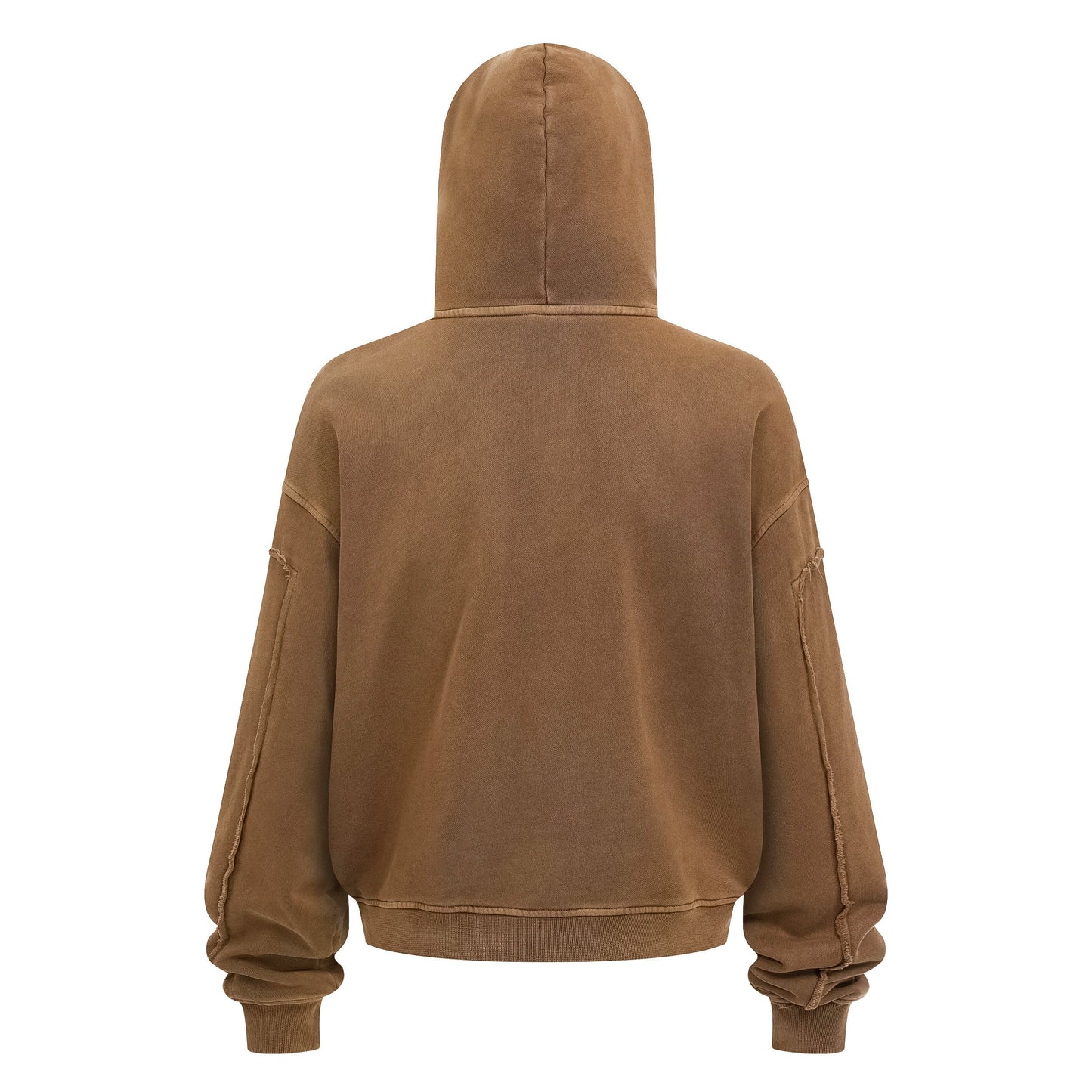 430GSM Boxy Fit Splicing Washed Zip Up Jacket