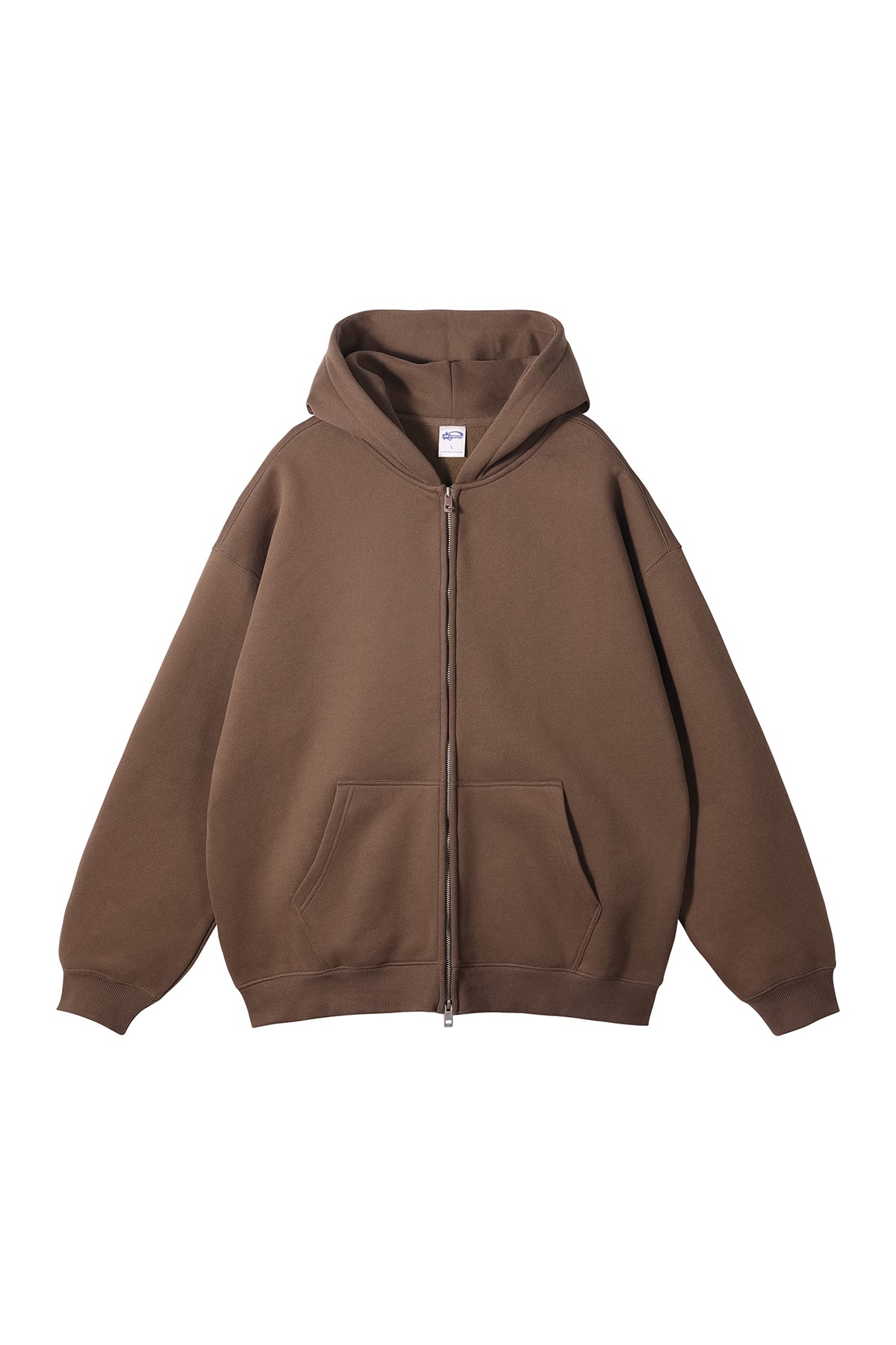 350GSM Solid Color Fleece Zipper Jacket