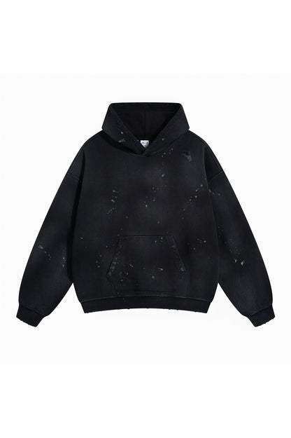 450GSM Distressed Dirty Effect Sun Fade Hoodie