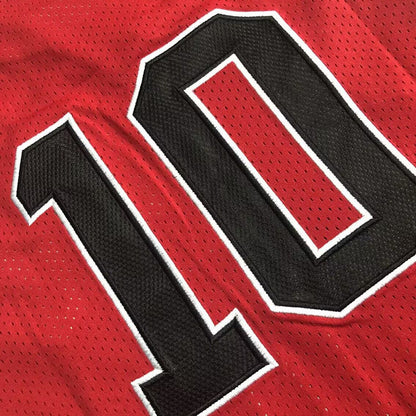 Slam Dunk Shohoku #10 red Throwback Jersey - Dense Embroidery