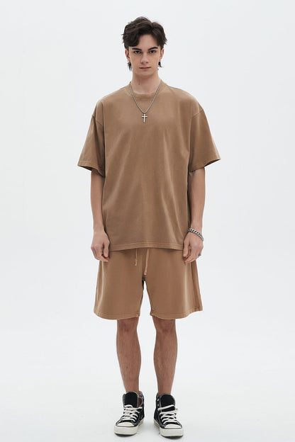 250GSM Pigment Dyed Washed Tee