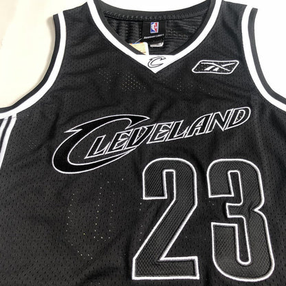 Cleveland Cavaliers LeBron James #23 Black Throwback Jersey - Dense Embroidery