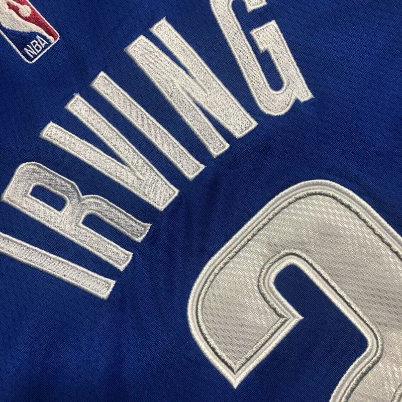 Dallas Mavericks Kyrie Irving #2 blue Throwback Jersey - Dense Embroidery