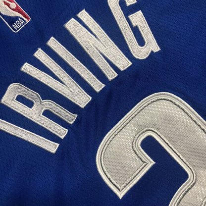 Dallas Mavericks Kyrie Irving #2 blue Throwback Jersey - Dense Embroidery