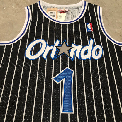 Orlando Magic Penny Hardaway #1 Black 1994-95 Throwback Jersey - Dense Embroidery