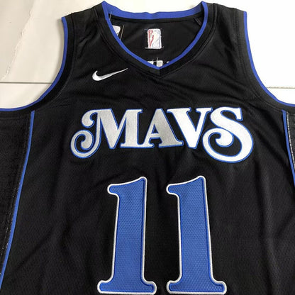 Dallas Mavericks Kyrie Irving #11 Urban Black Throwback Jersey - Dense Embroidery
