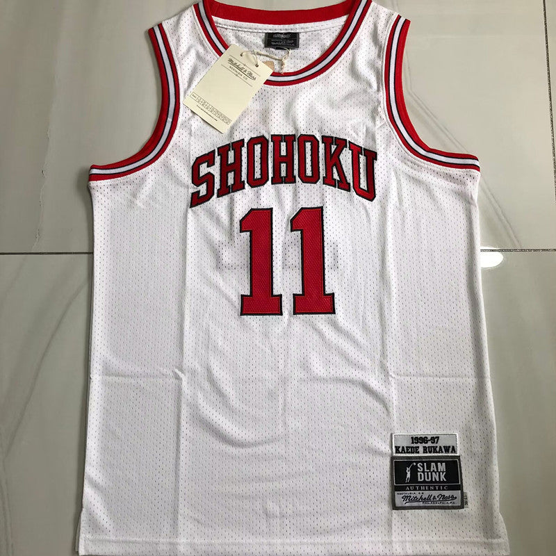 Slam Dunk Shohoku #11 Throwback Jersey - Dense Embroidery