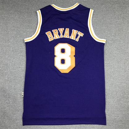 Kobe Bryant #8 Los Angeles Lakers Throwback Embroidered Jersey