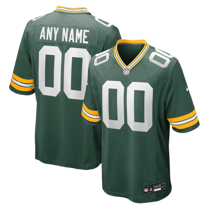 Custom Green Bay Packers Green Game Jersey