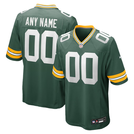 Custom Green Bay Packers Green Game Jersey
