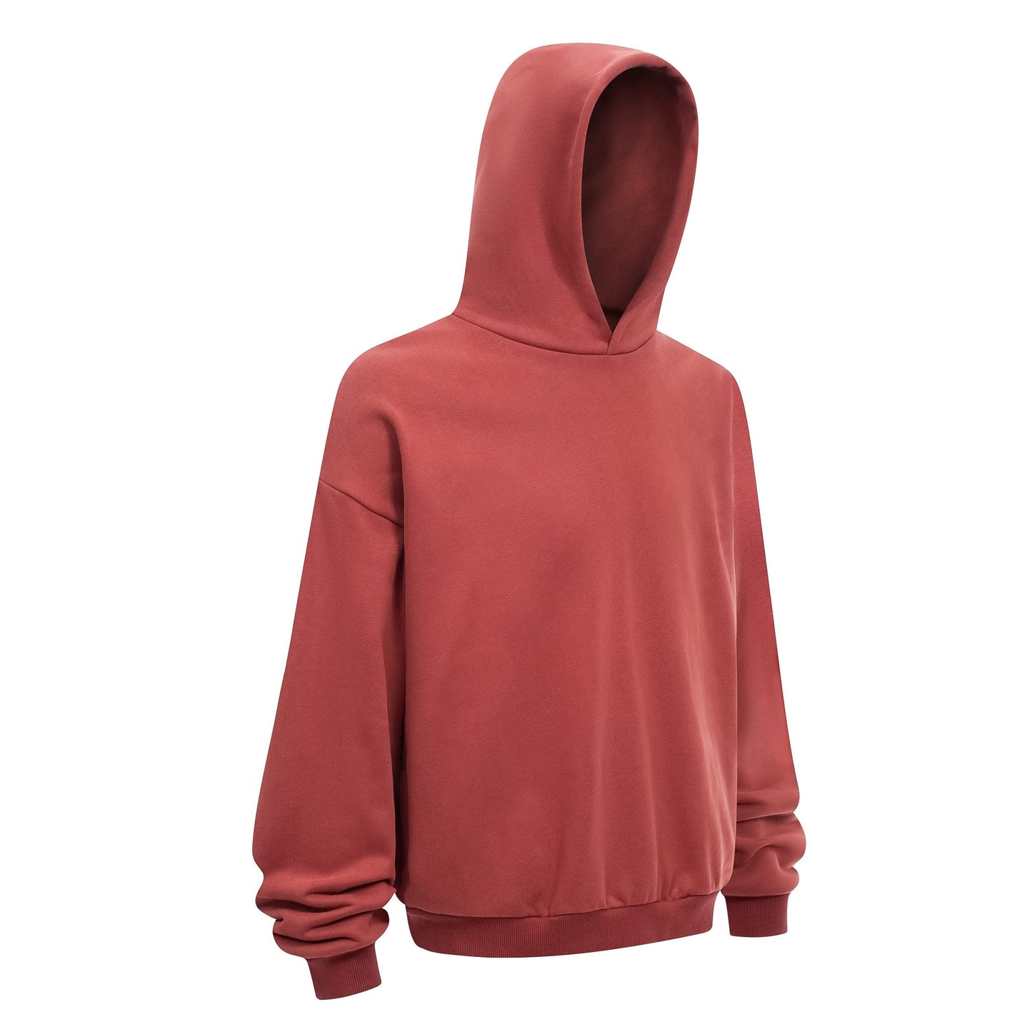 430GSM Boxy Fit Fleece Solid Color Hoodie