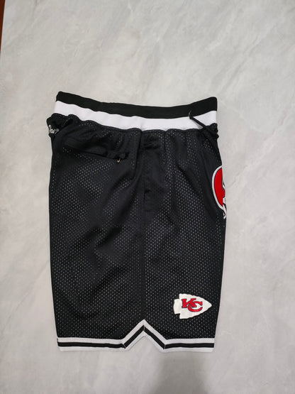 Kansas City Chiefs Black Pocket Shorts