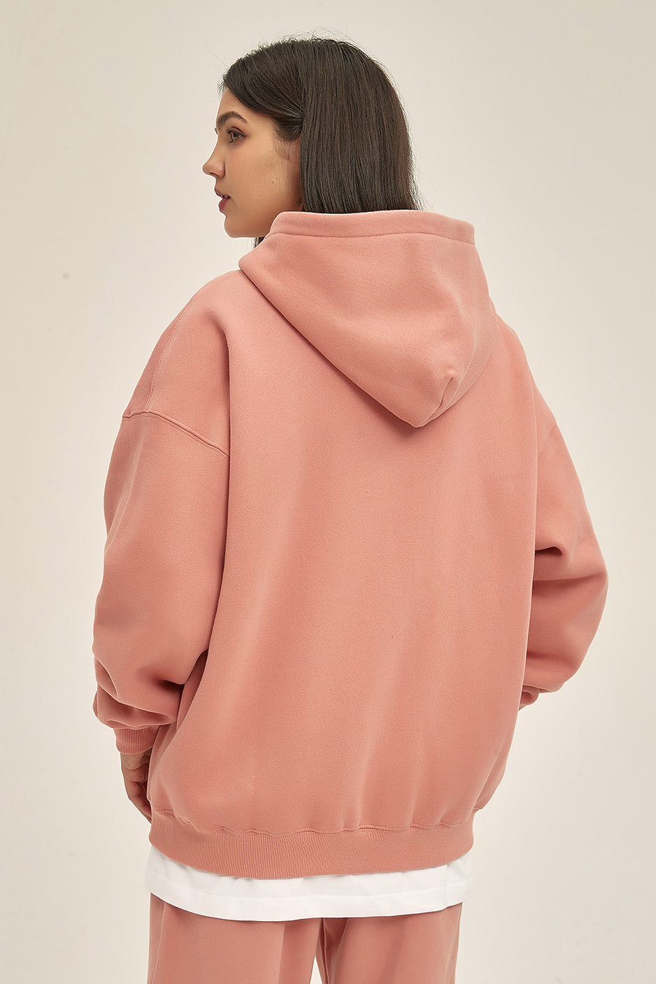 350GSM Solid Color Fleece Zipper Jacket