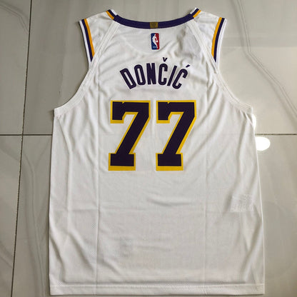 Los Angeles Lakers Luka Dončić #77 White Player Edition - Hot pressing
