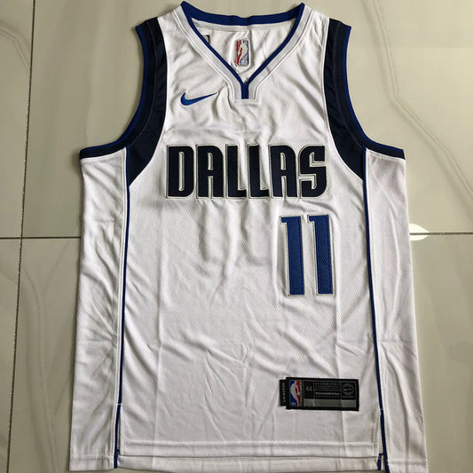 Dallas Mavericks Kyrie Irving #11 white Throwback Jersey - Dense Embroidery