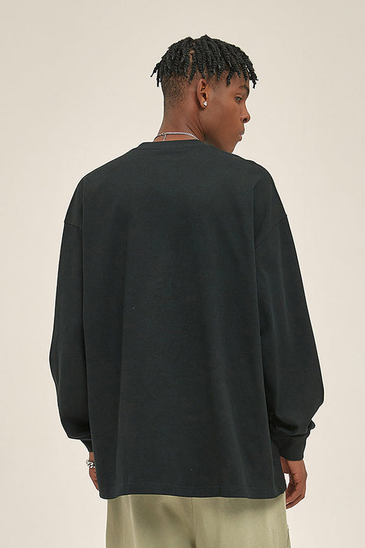 305GSM Oversized Long Sleeve Crew