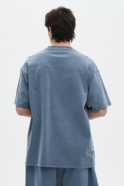 250GSM Pigment Dyed Washed Tee