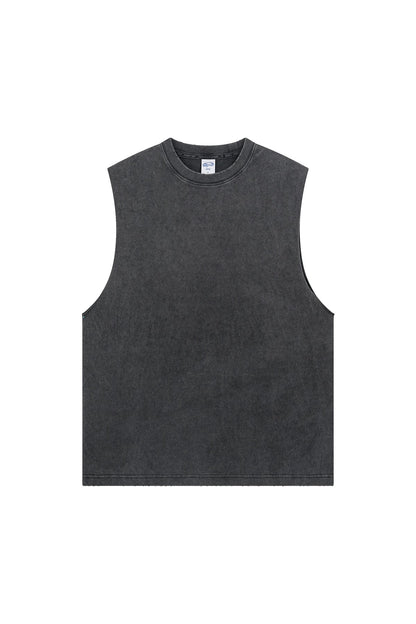 275GSM Distressed Washed Muscle Tee