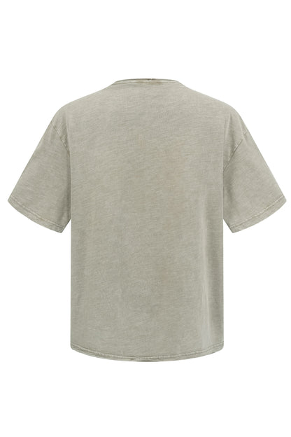 245GSM Slub Cotton Distressed Tee