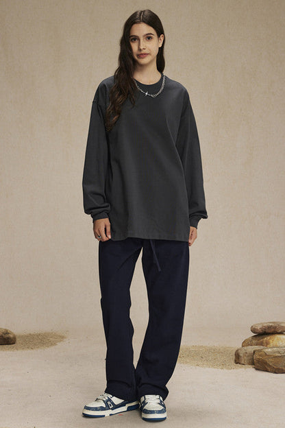 385GSM Oversized Long Sleeve Crew