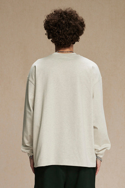 385GSM Oversized Long Sleeve Crew