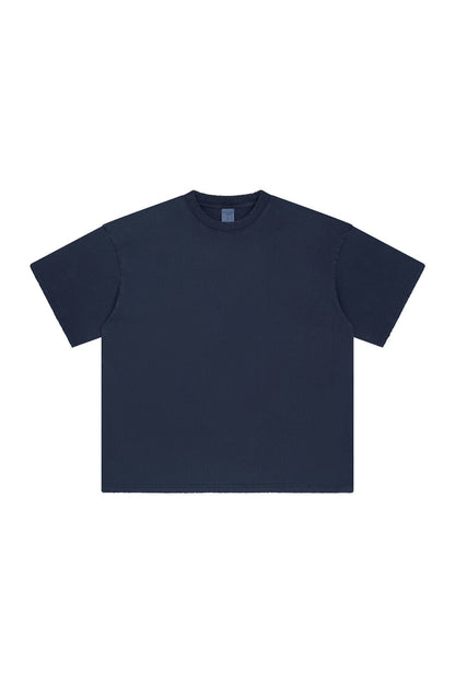 250GSM Distressed Pigment Dyed Washed Tee