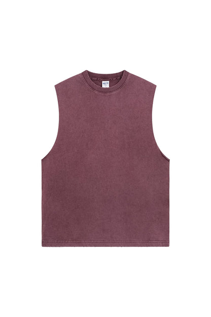 275GSM Distressed Washed Muscle Tee