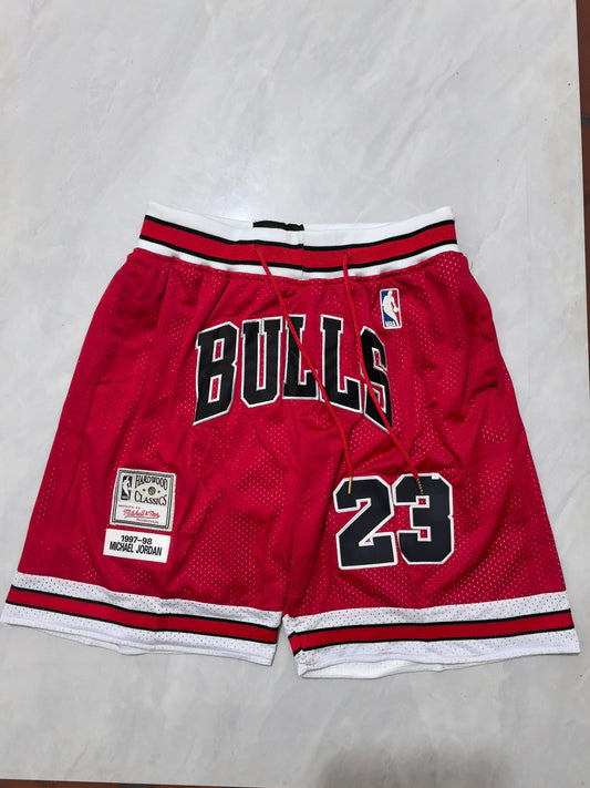 Chicago Bulls Red Retro Pocket Shorts