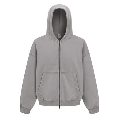 370GSM Pigment Dyed Fleece Boxy Hoodie
