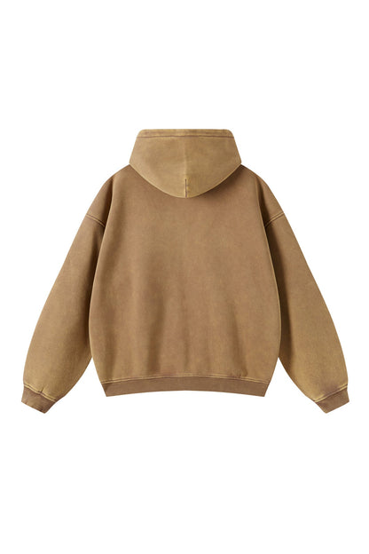 360GSM Washed Fleece Zipper Jacket