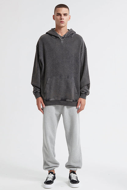 420GSM 100% Cotton Washed Vintage Hoodie