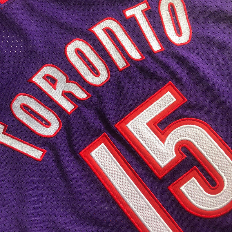 Toronto Raptors Vince Carter #15 Throwback  Jersey -  Dense Embroidery