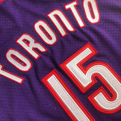 Toronto Raptors Vince Carter #15 Throwback  Jersey -  Dense Embroidery