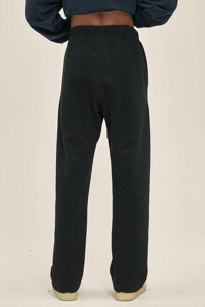 365GSM Relaxed Solid Color Fleece Sweatpants