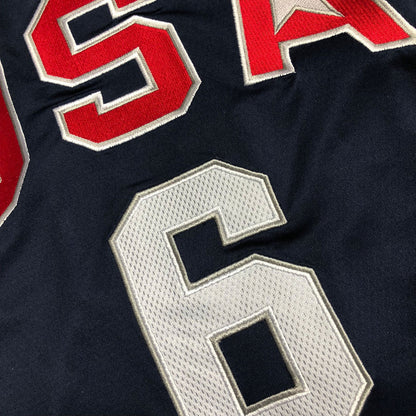 Team USA Redeem Team LeBron James #6 blue Throwback Jersey - Dense Embroidery