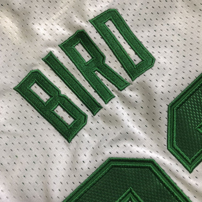 Boston Celtics Larry Bird #33 White Throwback Jersey - Dense Embroidery