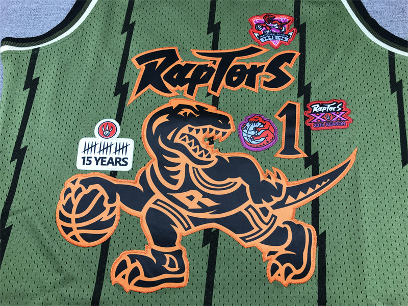 Toronto Raptors #1 MCGRADY Green Jersey MN