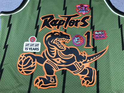 Toronto Raptors #1 MCGRADY Green Jersey MN