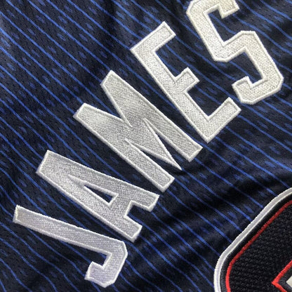 2024 USA Basketball Team LeBron James #6 blue Throwback Jersey -  Dense Embroidery