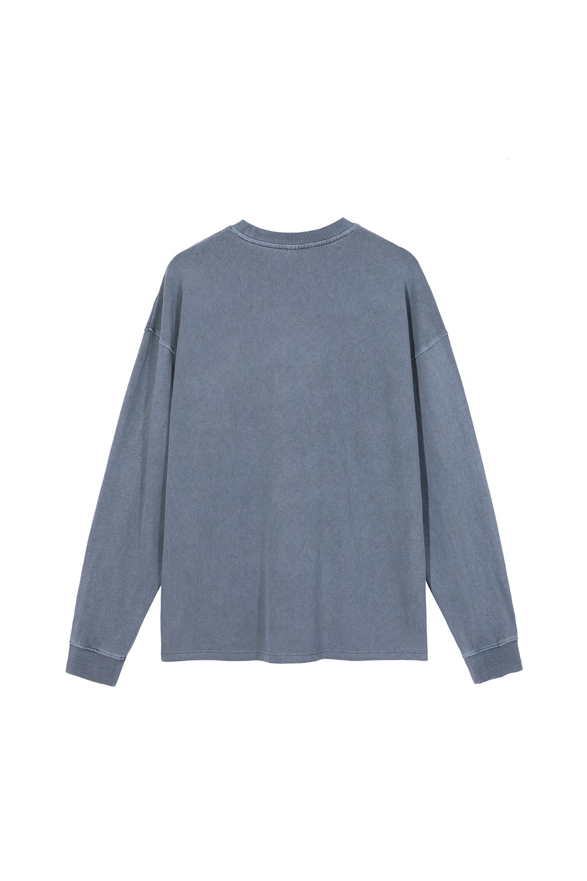 310GSM Pigment Dyed Washed Long Sleeve Crew