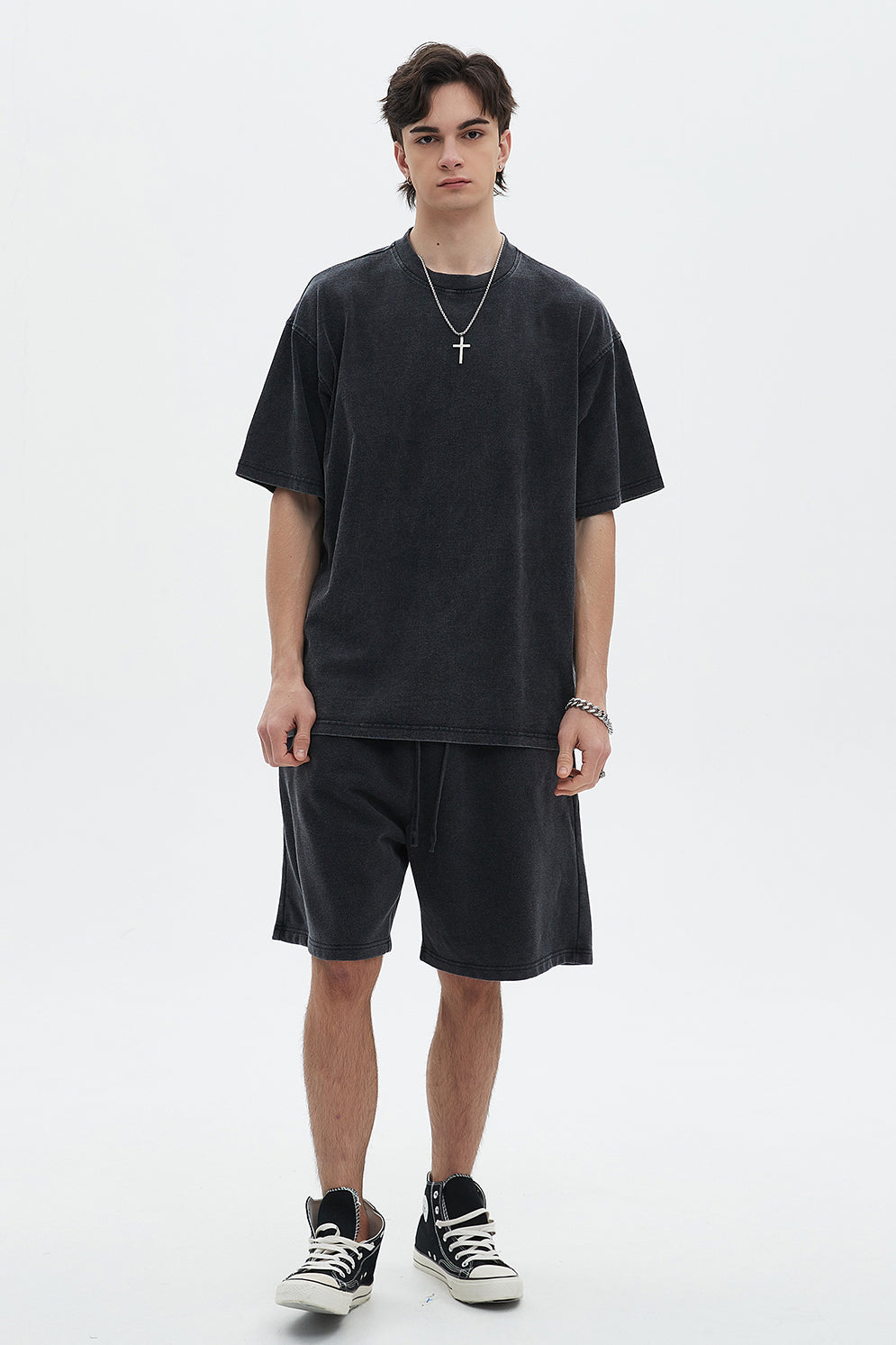 250GSM Pigment Dyed Washed Tee