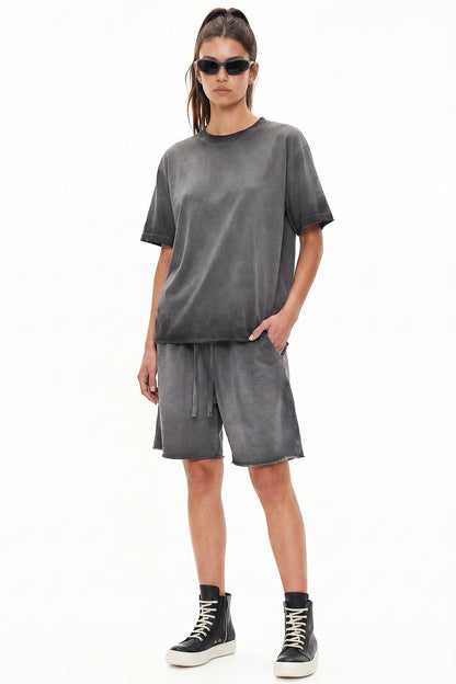 320GSM Distressed Sun Fade Shorts