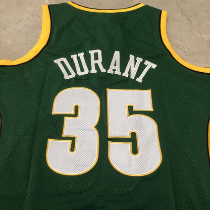 Seattle SuperSonics Kevin Durant #35 Throwback Jersey - Dense Embroidery