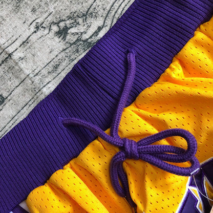 Los Angeles Lakers yellow Pocket Shorts