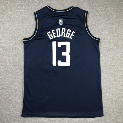 Youth Paul George Los Angeles Clippers #13 City Edition Embroidered  Jersey