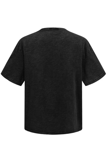 245GSM Slub Cotton Distressed Tee